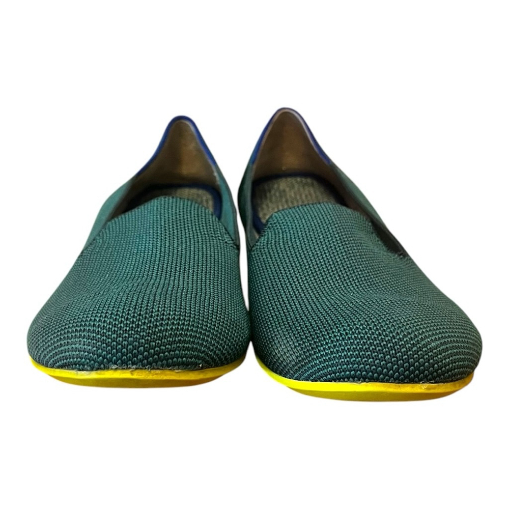Rothy's Almond Loafer, Size 8, Teal Green/Blue Sage - Picture 2 of 11